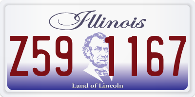 IL license plate Z591167