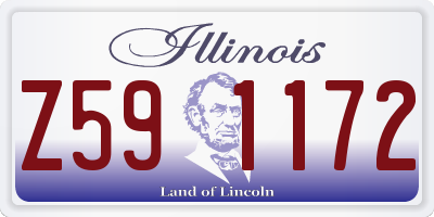 IL license plate Z591172