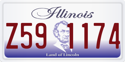 IL license plate Z591174