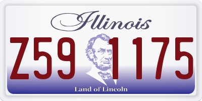 IL license plate Z591175
