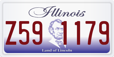 IL license plate Z591179