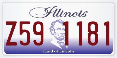IL license plate Z591181