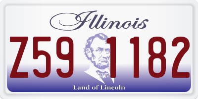 IL license plate Z591182