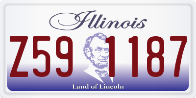 IL license plate Z591187