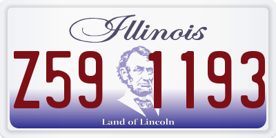 IL license plate Z591193