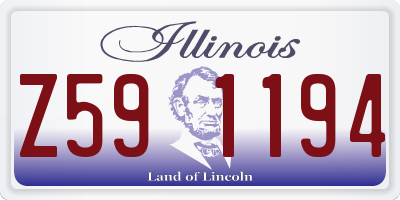 IL license plate Z591194