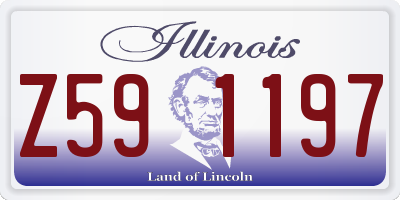 IL license plate Z591197