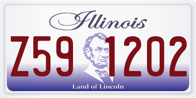 IL license plate Z591202