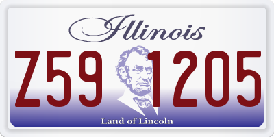 IL license plate Z591205