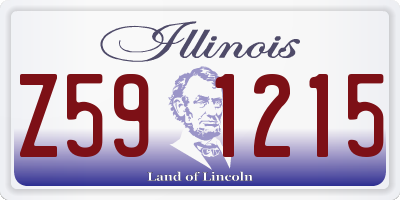 IL license plate Z591215