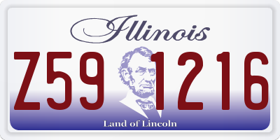 IL license plate Z591216