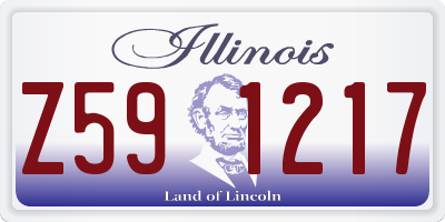 IL license plate Z591217