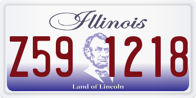 IL license plate Z591218