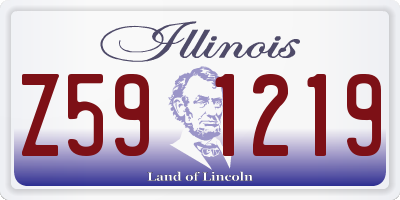 IL license plate Z591219
