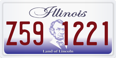 IL license plate Z591221