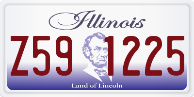 IL license plate Z591225