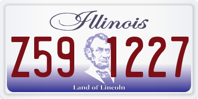 IL license plate Z591227