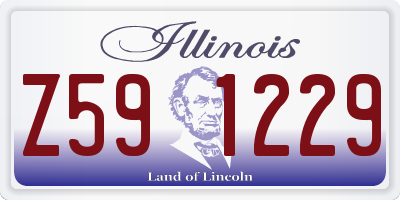 IL license plate Z591229