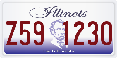 IL license plate Z591230