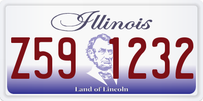 IL license plate Z591232