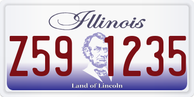 IL license plate Z591235