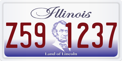 IL license plate Z591237
