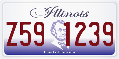 IL license plate Z591239