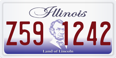 IL license plate Z591242