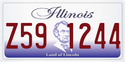 IL license plate Z591244