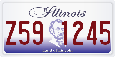 IL license plate Z591245