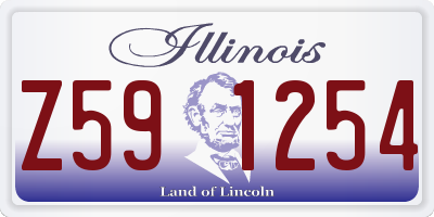 IL license plate Z591254