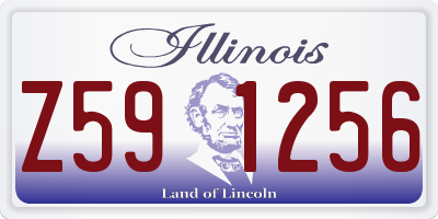 IL license plate Z591256