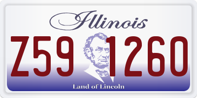 IL license plate Z591260
