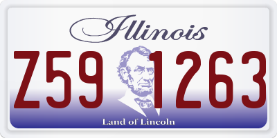 IL license plate Z591263