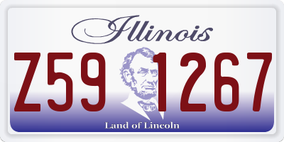 IL license plate Z591267