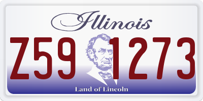 IL license plate Z591273