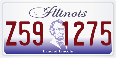 IL license plate Z591275