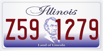 IL license plate Z591279