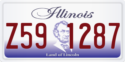 IL license plate Z591287