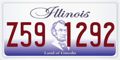 IL license plate Z591292