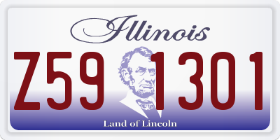 IL license plate Z591301