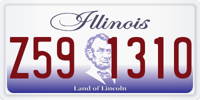 IL license plate Z591310