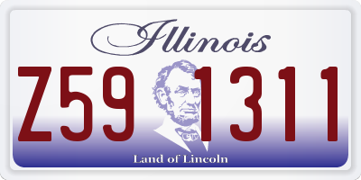 IL license plate Z591311