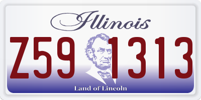 IL license plate Z591313