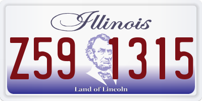 IL license plate Z591315