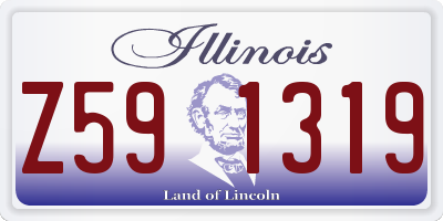 IL license plate Z591319