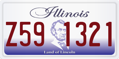 IL license plate Z591321