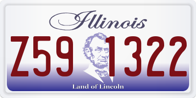 IL license plate Z591322