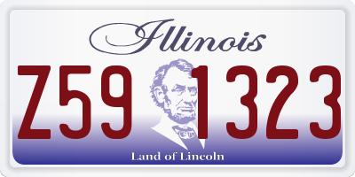 IL license plate Z591323