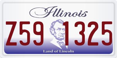IL license plate Z591325